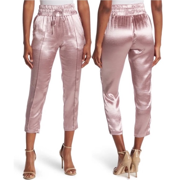 cinq a sept adalie hammered satin ankle pants